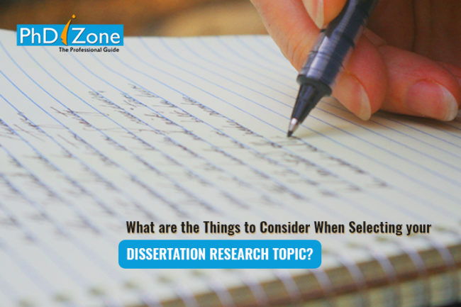 How to Choose a Dissertation Topic