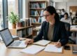 PhD applicant reviewing a draft with expert research proposal writing service
