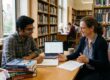 PhD guidance services mentor reviewing a thesis chapter with a doctoral scholar