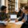 PhD guidance services mentor reviewing a thesis chapter with a doctoral scholar